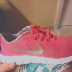 Nike custom hot pink sneakers